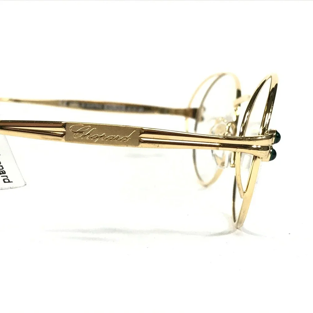 Chopard Eyeglasses Frames M C013 /24 V6053 23KT Gold Plated Green 52-18-135